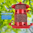 thumbnail image 4 of Vett SDIGV Metal Bird Feeders for Outdoors, 6-Lbs Large Capacity Rust Resistant Waterproof Bird Feeders for Outside Hanging, Wild Bird Feeders Su, 4 of 5