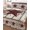 Brown Grey, variant on Quilts Queen Size Bedding Set, Red Texas Star Farmhouse Reversible Summer Quilt 3 Pieces, Black Plaid Berry Country Lightweight Bedspreads Coverlets with 2 Pillow Shams for All Seasons