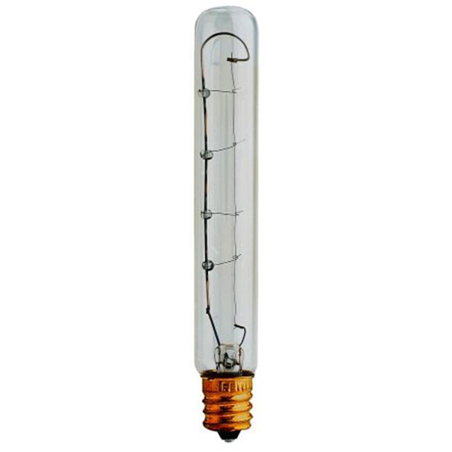 T6.5 Tublular Bulb Clear Sunshine Lighting Sunlite 20T6.5/CL/N/3 Incandescent 20-Watt Intermediate Based 