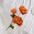 thumbnail image 3 of LCXmlly Clothes Storage Bag Simulation Peony 3 Heads Realistic Faux Silk Flower Photo Props, 3 of 6