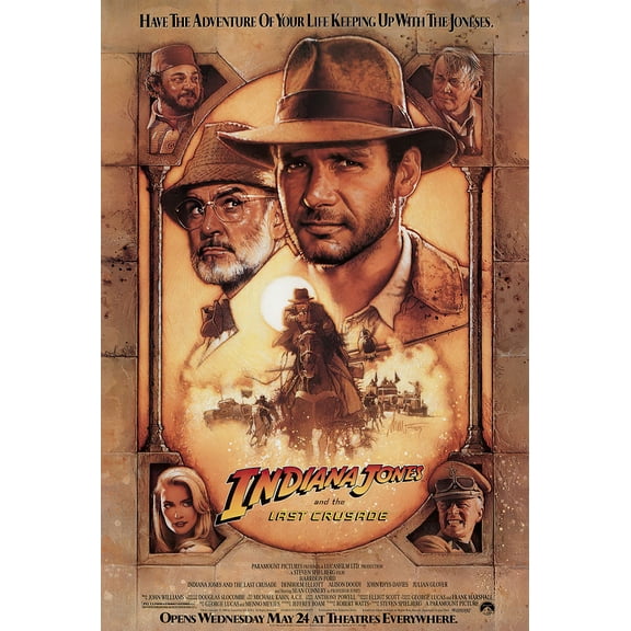 Indiana Jones And The Last Crusade - Movie Poster (Regular Style) (27" X 40")
