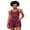wind red, variant on Alove Womens Quick-drying Athletic Boyleg Swimwear One Piece Sporty Swimsuits with Pockets Racerback Modest Bathing Suit