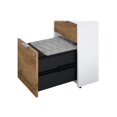 thumbnail image 2 of BBF Jamestown - Table - rectangular - fresh walnut - white, fresh walnut base, 2 of 8