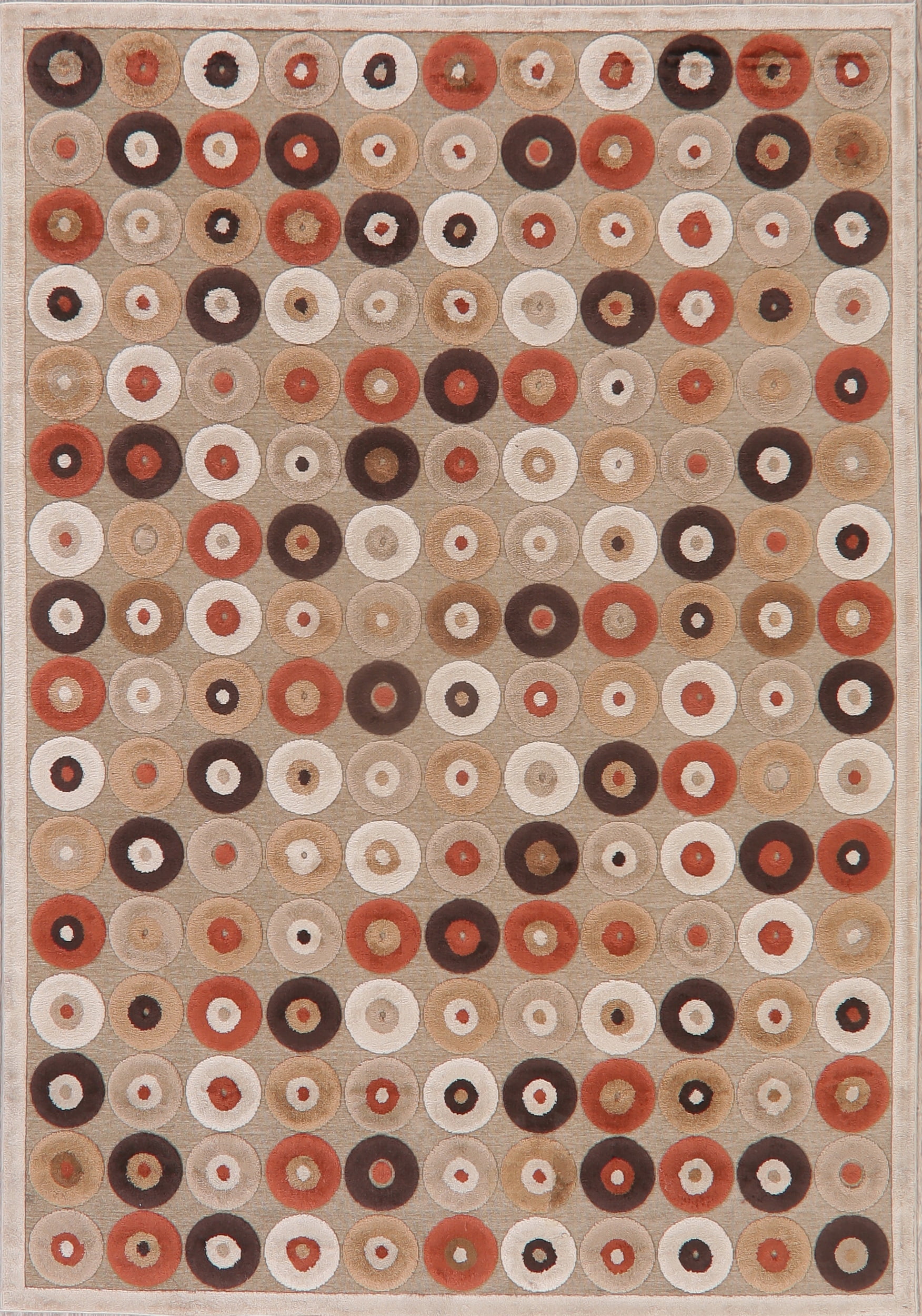 Circles & Dots AllOver Brown Modern Area Rug 5x7 Walmart Canada