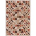 thumbnail image 1 of Circles & Dots All-Over Brown Modern Area Rug 5x7, 1 of 8