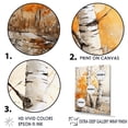 thumbnail image 3 of Designart "Orange Birch Wood During The Winter Season I" Tree Birch Wall Decor, 3 of 7