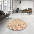 thumbnail image 4 of Ahgly Company Machine Washable Indoor Rectangle Transitional Bronze Brown Area Rugs, 7' x 10', 4 of 7