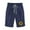 Navy, variant on Summer Womens Shorts Print Five Points Plus Size Cotton Linen Pants
