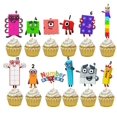 thumbnail image 1 of The Numberblocks-Juego de decoración para fiesta de cumpleaños, cartel, taza, plato, mantel, servilleta, bandera, adorno para pastel, suministros de globos para niños, 1 of 4