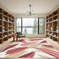 thumbnail image 2 of ODIKA 3'x5' Machine Washable Non-Slip Area Rug, Abstract Beige High Traffic Rug, Beige, 1173439, 2 of 7
