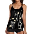 thumbnail image 1 of MKLEKYY Pijama Corto Para Mujer, Traje De Baño Tankini Fluido De Dos Piezas Con Pantalones Cortos Y Cuello En U, Trajes De Baño De 2 Piezas, 1 of 4