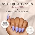 thumbnail image 2 of Press-On Nails Glamnetic Periwinkle Short Almendra Morado, 2 of 6