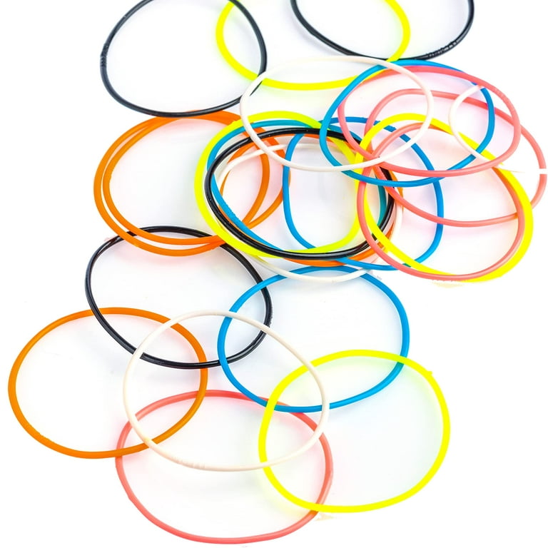 Bulk Toys - Jelly Bracelets - 100 Pcs Rainbow Party Favors Silly Bands - Glow in The Dark Bracelets Bulk - Neon Bracelets for Kids - Colorful