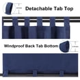 thumbnail image 3 of Rideaux Intérieurs Extérieurs pour Patio \ Panneau de Rideau à Oeillets Bloquant le Soleil pour Intimité, Rideaux Résistants aux Intempéries pour Gazebo, Véranda avant, Pergola, Kaki G x H Panneau, 3 of 9