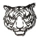 thumbnail image 2 of Calcomanías genéricas de animales para autos, creativas, universales, de aleación de aluminio, con diseño de animales. tigre, 2 of 9