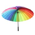 thumbnail image 2 of 2pcs 24k Color Iris Mango Largo Sol / Lluvia Palo Sombrilla Sunnimix Paraguas grande a prueba de viento, 2 of 8