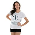 thumbnail image 3 of You Decide Happy Sad Emoticon Cute Womens Fitted Plus Size Graphic Tee Brisco Brands 2X, 3 of 4