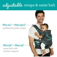 thumbnail image 3 of Infantino Carry On Active - Portabebés ergonómico con múltiples bolsillos para bebés y niños pequeños, de 8 a 40 libras, con correas acolchadas, almacenamiento para cinturón lumbar y presilla para chu, 3 of 5