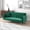 Green, variant on 71" Convertible Loveseat Sofa Bed, American Retro Velvet Couch with 3 Adjustable Positions, Space-Saving Foldable Sofa for Living Room Bedroom Office, Blue