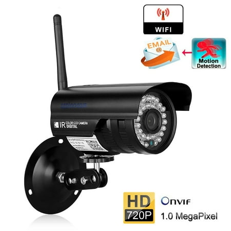 WiFi Camera Outdoor, Security Surveillance CCTV, 720P HD Night Vision Cameras, Waterproof Security Camera, IR LED Motion Detection IP Cameras for Indoor Outdoor, Support Max 128GB SD