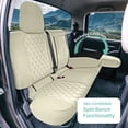 thumbnail image 4 of For 2022-2026 Nissan Frontier FH Group Custom Fit Neoprene Car Seat Covers Wateropoof - Solid Beige Rear Seat, 4 of 6