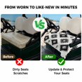 thumbnail image 4 of Golf Cart Seat Covers for 2 Seater, Black Aztec Soft Microfiber Cart Seat Towel Blanket, Ethnic Southwest Boho Farmhouse Absorbent Breathable Non Slip Bench Seats Protector for Golf Course 51"x31", 4 of 8