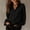 A132 Black, variant on Xdegoge Womens Blouses V Neck Long Bell Sleeve Button Down Shirts Crochet Lace Trim Tops Casual Elegant Vintage Apparel Loose Fit Work Office T Shirts Tees