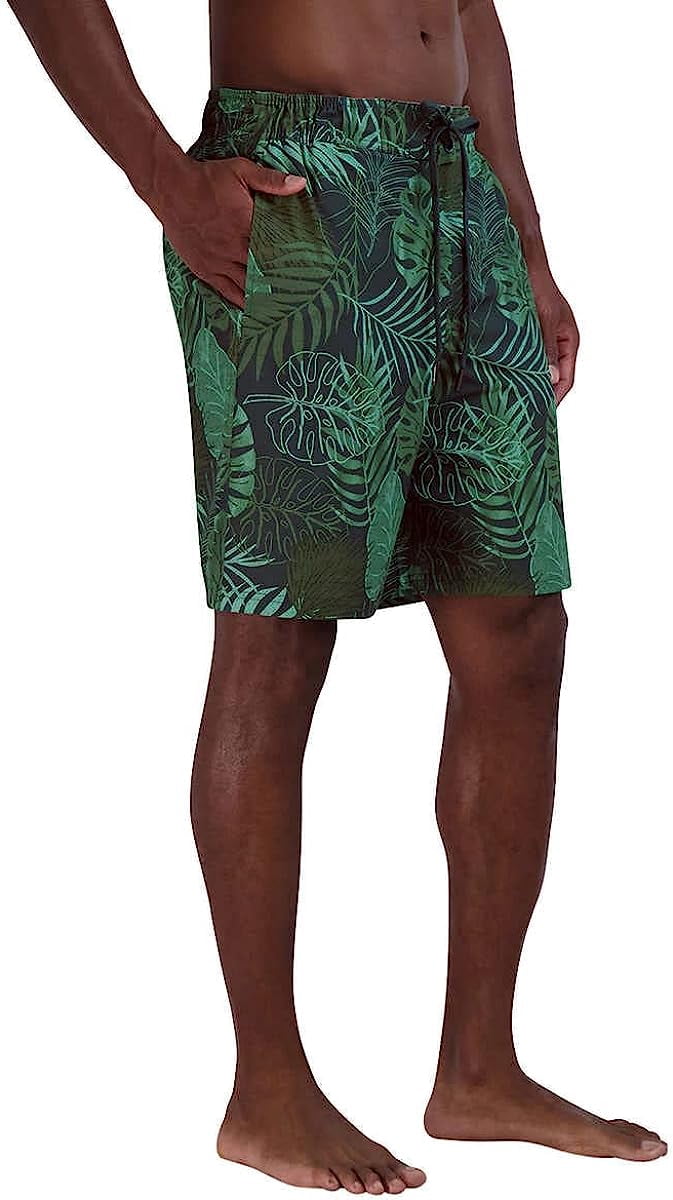 Gerry Men's Swim Trunk Shorts with UV Protection (Green,L)