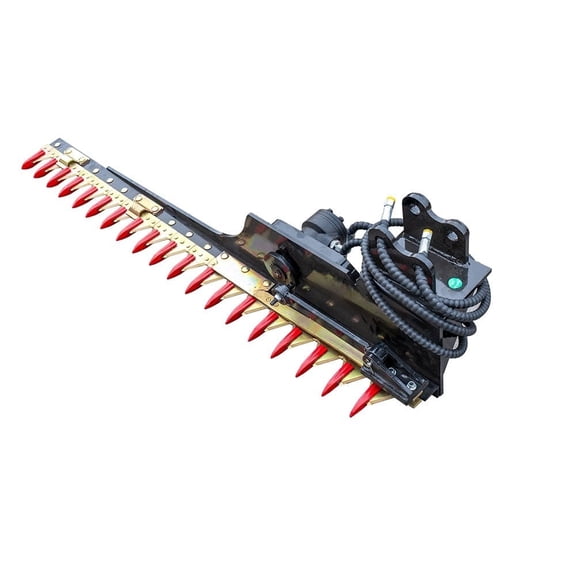 60.24" Hydraulic Hedge Trimmer Attachment For Small Excavators For 0.8-1.5t Mini Digger Tree Branch Cutter Bush Trimming