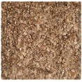 thumbnail image 5 of SAFAVIEH Rio Cassandra Confetti Polyester Shag Area Rug, Natural/Multi, 8' x 8' Square, 5 of 7