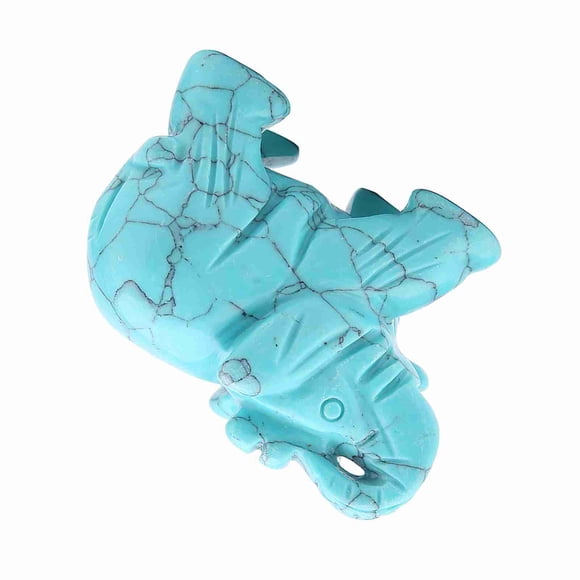 Decoración De Elefante De Cristal Tallado De Jade Natural De 2 Pulgadas