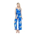 thumbnail image 2 of Combinaison Hawaïenne à Bretelles avec Poches pour Femmes en Bleu Hibiscus m, 2 of 5