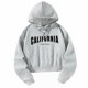 thumbnail image 5 of Sudadera con capucha recortada para mujer, sudadera con capucha, ropa de calle, ropa deportiva, moda informal, sudadera con capucha para ir de compras XL, 5 of 8