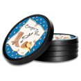 thumbnail image 1 of Silicone Non-Slip Drink Coasters with Removable Printed Absorbent Felt Pad - Set of 4 - Cowgirl Up, 1 of 3