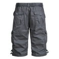 thumbnail image 5 of DDAPJ pyju Big and Tall Cargo Shorts for Men Multi Pockets Mens Shorts Below Knee Casual Hiking Summer Shorts Sales Clearance Today Dark Gray XXXL, 5 of 6