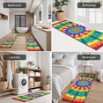 thumbnail image 5 of Rainbow Tie Dye Mandala Pattern Kitchen Rugs Sets Of 3,Kitchen Runner Rugs Non Skid Washable,Decorative Kitchen Floor Mats for Kitchen,Sink,Laundry,17"x30"+ 17"x47" + 17"x59", 5 of 6