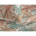 thumbnail image 3 of Ambesonne Hawaiian Summer Quilted Bedspread Set 3 Pcs, Art Psychedelic, Queen, Coral Cadet Blue, 3 of 4
