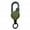 Army Green, variant on Retractable Carabiner Keychain Retractable Keychain with Compass Steel Wire Carabiner Badge Reel Holder Clip Key Ring Heavy Duty Outdoor Camping