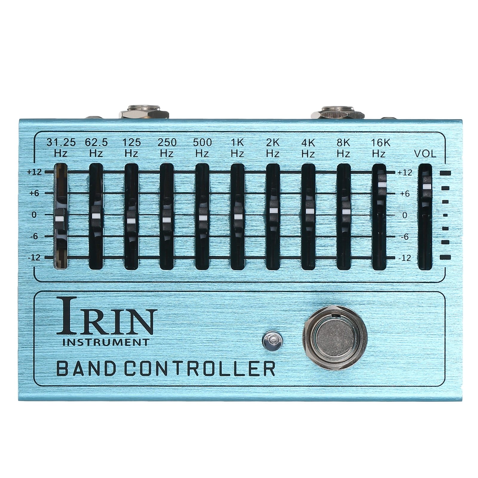 10 Band EQ Guitar Effect Pedal Mini Guitar Equalizer With True Bypass For Guitar Bass Aluminum Alloy Body