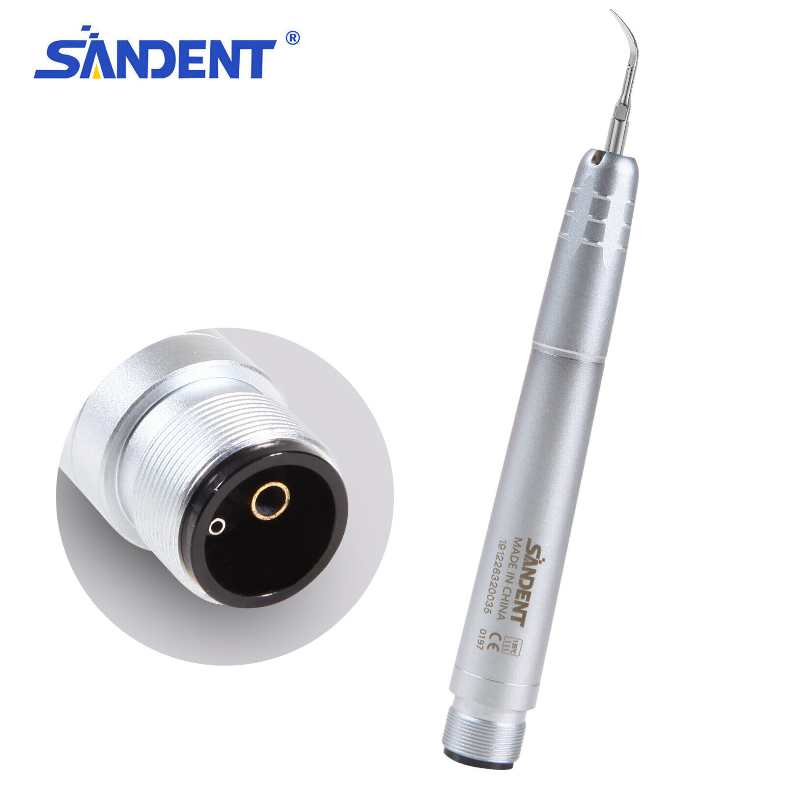 NSK Style Dental Ultrasonic Air Perio Scaler Handpiece Hygienist 2-Hole + 3 Tips