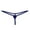 Navy, variant on hoksml Women's Low-Rise Cheeky T-Back Thong - Solid Color Micro Mini Briefs Lingerie