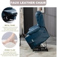 thumbnail image 4 of Large Power Lift Recliner Chair Sofa with Massage and Heat for Big and Tall Elderly,Infinite Positions,Dual Motor,Cup Holders,Air Leather Home Theater Seat, 4 of 9