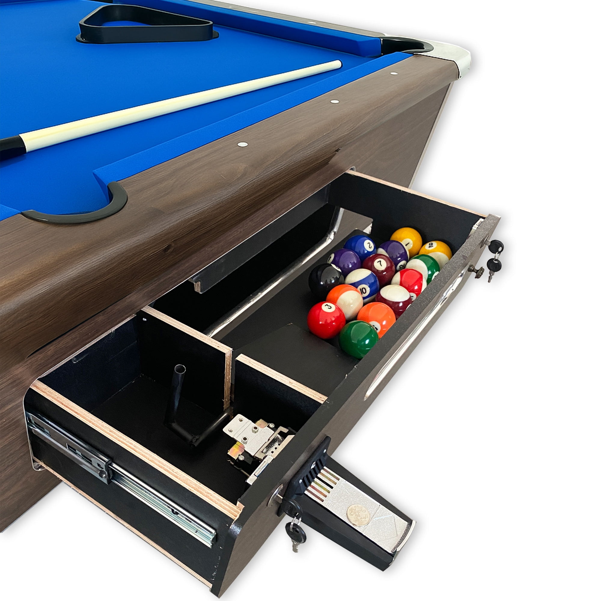 7FT Coin Operated Pool Table blue – Legend