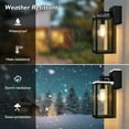 thumbnail image 4 of Nordic Hygge 2-Pack Porch Lights Outdoor with UL Certified Outlet, Black, 4 of 5