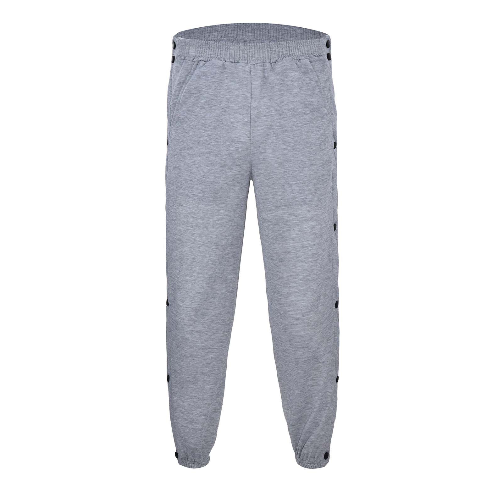 YUARESTAR Loose Fit Button Side Basketball Training Joggers with Elastic Cuffs Boy 12 Cargo Pants for Men Baggy Big and Tall Deals Fathers Gifts Clearance Store Walmart