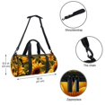 thumbnail image 5 of Sunflower Dance Bag, Weekender Bag, Carry on Bag, Soccer Bag - 17.7 Inches Sports Tote with Interior Zipper Pocket and Large Capacity, 5 of 6