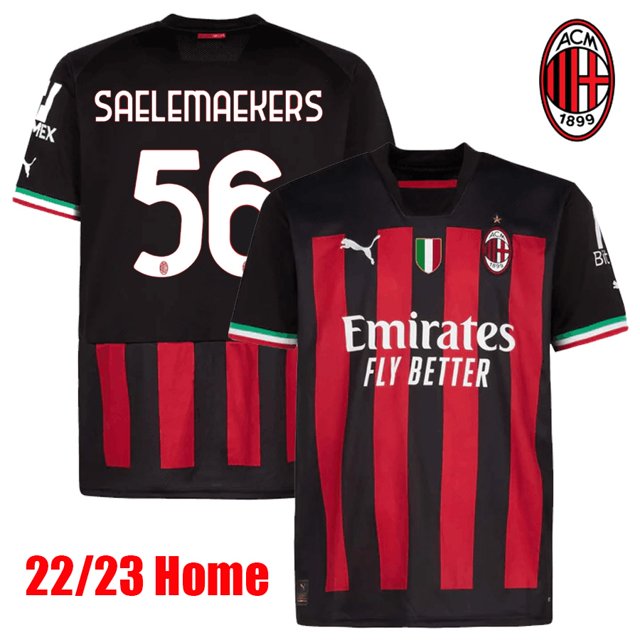 Ac MILAN HOME jersey 2022-23 GIROUD 22 23 Camiseta De Fútbol TOMORI IBRAHIMOVIC R.LEAO LAZETIC MALDINI KALULU TONALI A.REBIC theo Milans Top football shirtpangjing