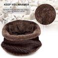 thumbnail image 5 of Lroveb Beanie for women Men Warm Winter Thicken Hat Scarf Two-Piece Knit Windproof Cap Hat, 5 of 5