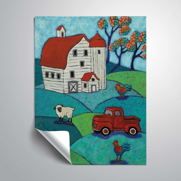 ArtWall Big White, Removable Wall Art Mural by Holly Wojahn