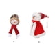 thumbnail image 3 of Naiovety Paño Navidad botella de vino decoración portátil reutilizable decorativo muñeco de nieve Adorable hogar Navidad cubierta temática Kits de decoración para fiestas Bufanda, 3 of 6